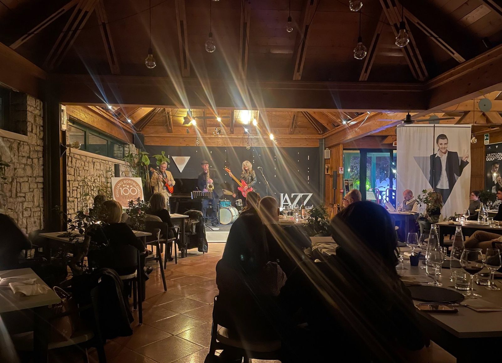 A jazz evening in the Ristorante V dining room